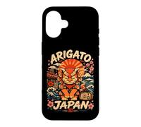 Carcasa para iPhone 16 Arigato Japón Shisa Lion Viaje Souvenir Cultura Japonesa
