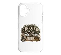 Carcasa para iPhone 16 Arraigado en la Palabra Christian Bible Study Girl Faith Design