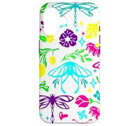 Carcasa para iPhone 16 Art Nouveau Mariposa Libélula Antigua Floral Vintage
