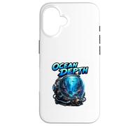 Carcasa para iPhone 16 Arte del Casco de Buceo subacuático de Profundidad del océano