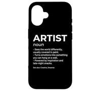 Carcasa para iPhone 16 Artista Diccionario Definición Amante del Arte Artista Creativo