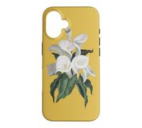 Carcasa para iPhone 16 Artístico Crema Blanco Calla Lirios Ramo Aislado