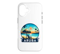 Carcasa para iPhone 16 Aruba Eagle Beach Tropical Sunset Viajes Diseño