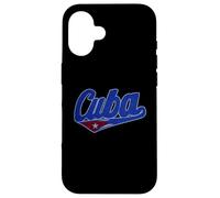 Carcasa para iPhone 16 Asere Que Bola Cuban Havana Cuba Bandera Cubana Camiseta de Béisbol