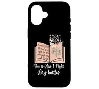 Carcasa para iPhone 16 Así es como Lucho mis batallas - Biblia Jesus Cross Christian