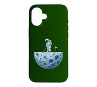 Carcasa para iPhone 16 Astronauta Divertido Golfing On Moon Golf Lover Space Golfer