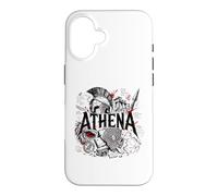 Carcasa para iPhone 16 Atenea Diosa Guerrera Griega Antigua Búho Esparta