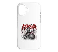 Carcasa para iPhone 16 Atenea Griego Hembra Diosa Guerrero Búho Mito Leyenda