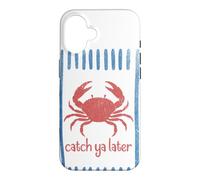 Carcasa para iPhone 16 Atrapa ya más Tarde Cangrejo Sailorcore Fishermencore
