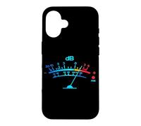 Carcasa para iPhone 16 Audio Level Peak Sound Engineer Music Producer Festival