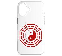Carcasa para iPhone 16 Bagua Espejo Feng Shui Diseño Yin/Yang Ocho Trigramas Símbolo