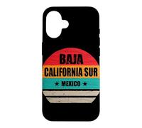 Carcasa para iPhone 16 Baja California Sur México Retro Vintage Baja California Sur