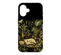 Carcasa para iPhone 16 Banco botánico para macetas de Invernadero Vintage, diseño de Naturaleza