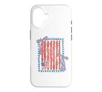 Carcasa para iPhone 16 Bandera con Lazo de Sweet Land of Liberty Patriotic Coquette, EE. UU.