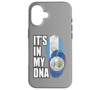 Carcasa para iPhone 16 Bandera de ADN de Belice y Guatemala, Regalo de Patrimonio