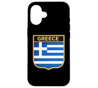 Carcasa para iPhone 16 Bandera de Grecia - Escudo de Armas Griego