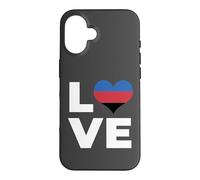 Carcasa para iPhone 16 Bandera de poliamor Amor poliamoroso