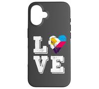Carcasa para iPhone 16 Bandera de poliamor Amor poliamoroso