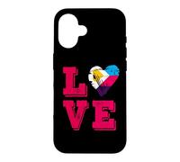 Carcasa para iPhone 16 Bandera de poliamor Amor poliamoroso
