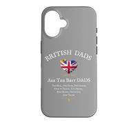 Carcasa para iPhone 16 Bandera de Reino Unido para el Día del Padre