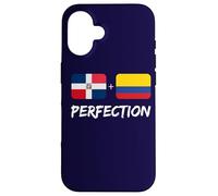 Carcasa para iPhone 16 Bandera Dominicana más Colombiana del Patrimonio de la perfección