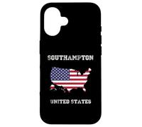 Carcasa para iPhone 16 Bandera Envejecida de Nueva York Southampton Pride