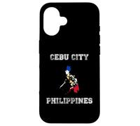 Carcasa para iPhone 16 Bandera Retro de Filipinas de la Ciudad de Cebú