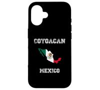 Carcasa para iPhone 16 Bandera Retro de México de Coyoacán