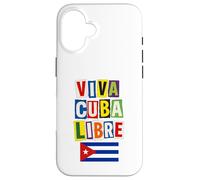 Carcasa para iPhone 16 Bandera Viva Cuba Libre