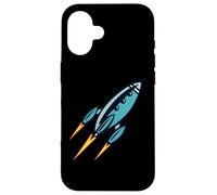 Carcasa para iPhone 16 Barco Espacial Kitsch Vintage