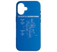 Carcasa para iPhone 16 Batman Action Figure Anatomy