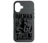 Carcasa para iPhone 16 Batman Caped Crusader Stenciled