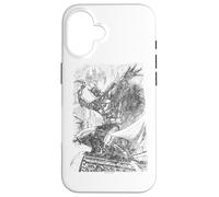 Carcasa para iPhone 16 Batman Pencil Batarang Throw Illustration