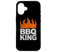 Carcasa para iPhone 16 BBQ King Barbacoa Parrilla Ahumado Patio Trasero Cocina Patio Trasero