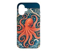 Carcasa para iPhone 16 Belle Epoque Pulpo Vintage Ocean Art