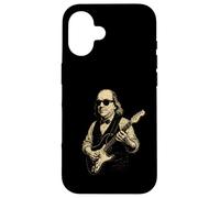 Carcasa para iPhone 16 Ben Franklin Tocando la Guitarra Divertido 4 de Julio Retro Vintage