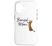 Carcasa para iPhone 16 Bengal Cat Mom I Mama Family Pet Friend for Men Women