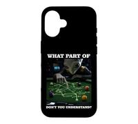 Carcasa para iPhone 16 Billiards Physics Alien Nerd Pool Player