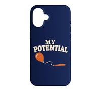 Carcasa para iPhone 16 Biología Ciencia Humor Mi potencial Broma reproductiva