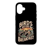 Carcasa para iPhone 16 Birds Before Breakfast observación de Aves Humor