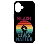 Carcasa para iPhone 16 Black Lives Matter Anti Racismo Igualdad Negro Historia Mes