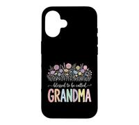Carcasa para iPhone 16 Blessed To Be Called Grandma Diseño Floral