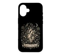 Carcasa para iPhone 16 Bloom in The Dark Gothic Anatómico Corazón Raven Goth Girl