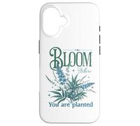 Carcasa para iPhone 16 "Bloom Where You Are Planted Nature Vision Board