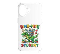 Carcasa para iPhone 16 Bloques de Dinosaurios de Montar Robot para Estudiantes Dino-Mite