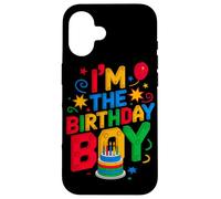 Carcasa para iPhone 16 Bloques de Ladrillos de construcción I'm The Birthday Boy Master Builder