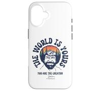 Carcasa para iPhone 16 Bob Ross The World Is Yours