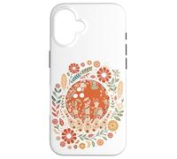 Carcasa para iPhone 16 Boho Bowling Ball and Pins Folk