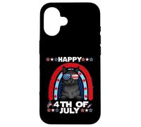 Carcasa para iPhone 16 Bombay Cat Happy 4th of July Patriotic American Cats Lovers