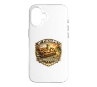 Carcasa para iPhone 16 Born To Kubb Regalo Divertido My Therapist has Wooden Blocks